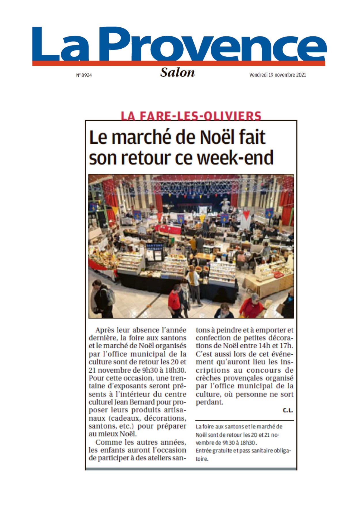 Marche De Noel La Fare Les Oliviers 2021 2021 omc-la-fare